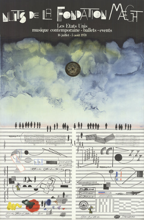 SAUL STEINBERG Nuits De La Fondation, 1970
