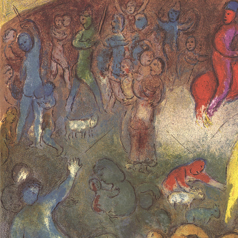 MARC CHAGALL Enlevement de Chloe (Abduction of Chloe), 1977