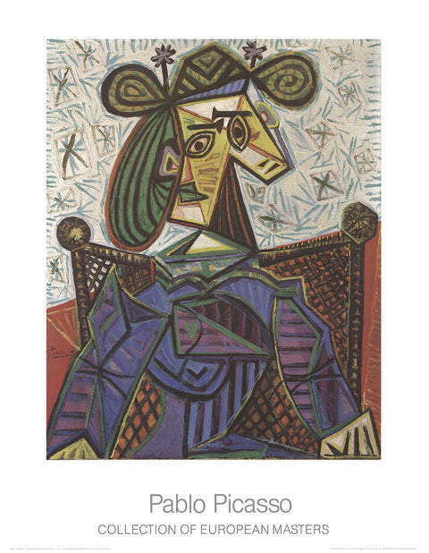PABLO PICASSO Femme Assise Dans Un Fauteuil, 1995