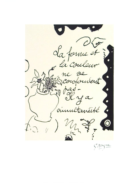 GEORGES BRAQUE La Forme, 1993