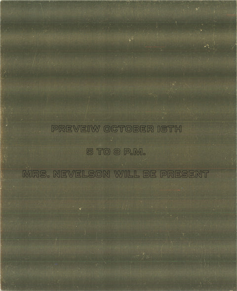 Louise Nevelson Lunar Gold, Deck of 50 cards Postcard