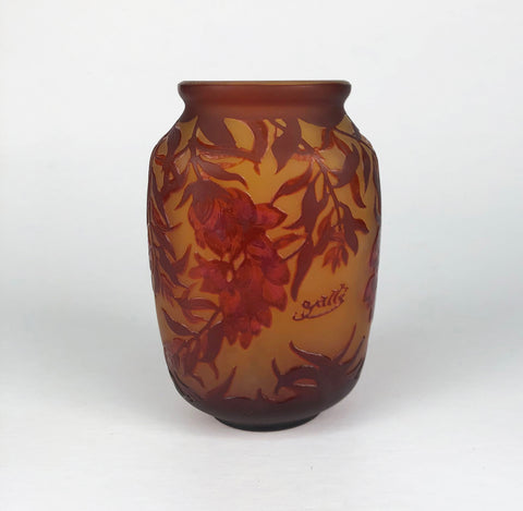 Emile Galle Vase with Wisteria (After)