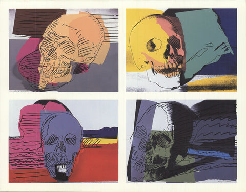 Andy Warhol Skulls Postcard