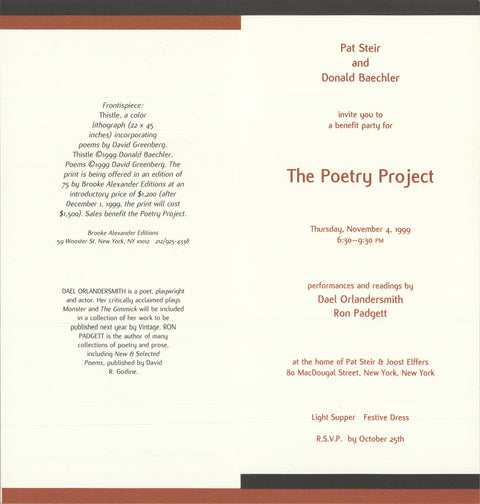 Donald Baechler Thistle Postcard