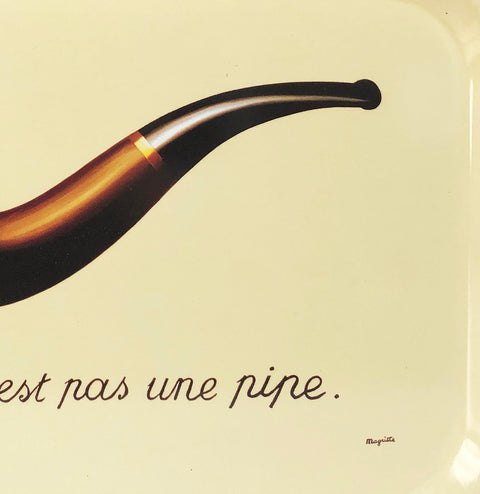 Rene Magritte La Trahison Des Images (Lg) Tray