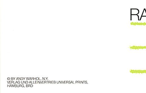 ANDY WARHOL Querelle Green, 1983