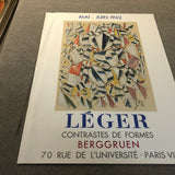 FERNAND LEGER Contrastes De Formes, 1962