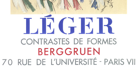 FERNAND LEGER Contrastes De Formes, 1962