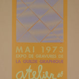JULIEN LACROIX Expo de Gravures de la Guilde Graphique, 1973 - Signed