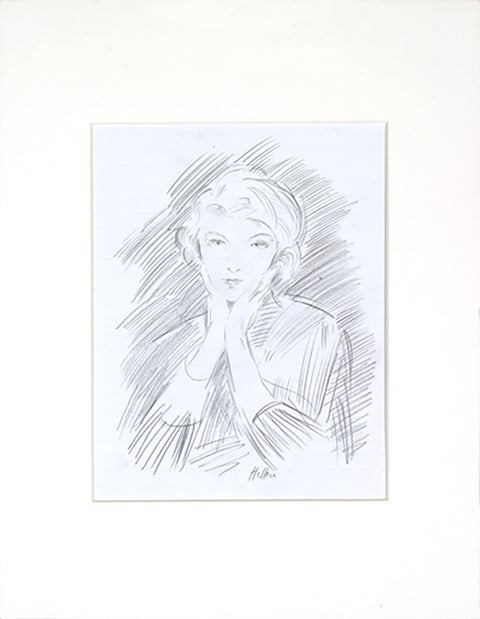 PAUL HELLEU Portrait (After) - Signed