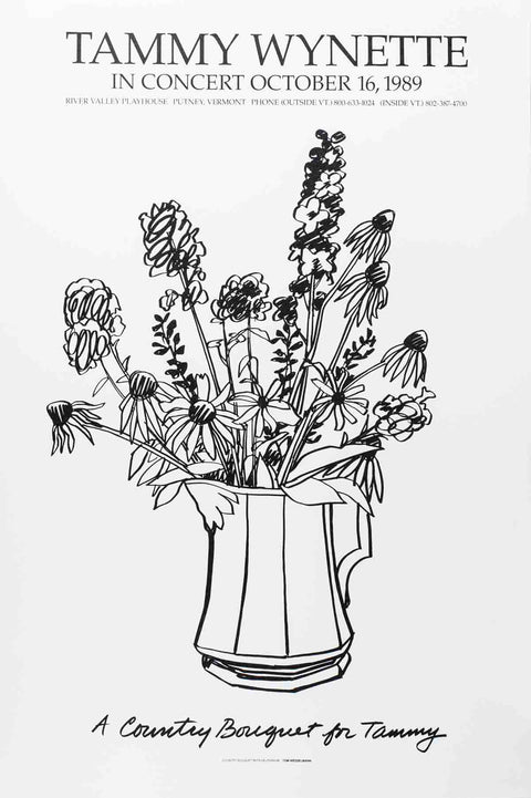 TOM WESSELMANN Country Bouquet with Delphinium (for Tammy Wynette), 1989