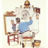 NORMAN ROCKWELL Triple Self-Portrait, 2000