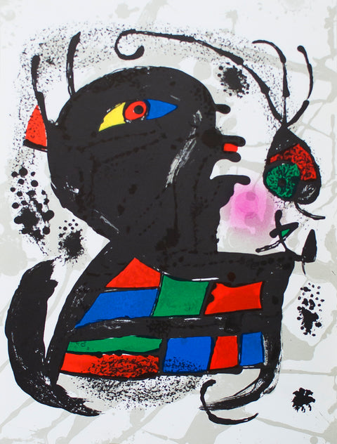 JOAN MIRO Litografia original V, 1975
