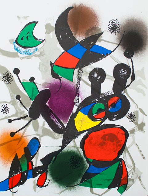 JOAN MIRO Litografia original II, 1975