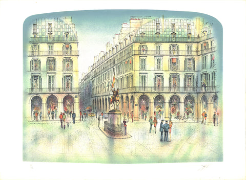 ROLF RAFFLEWSKI Place Jeanne d'Arc, Paris, 1981 - Signed
