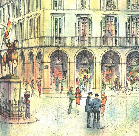 ROLF RAFFLEWSKI Place Jeanne d'Arc, Paris, 1981 - Signed