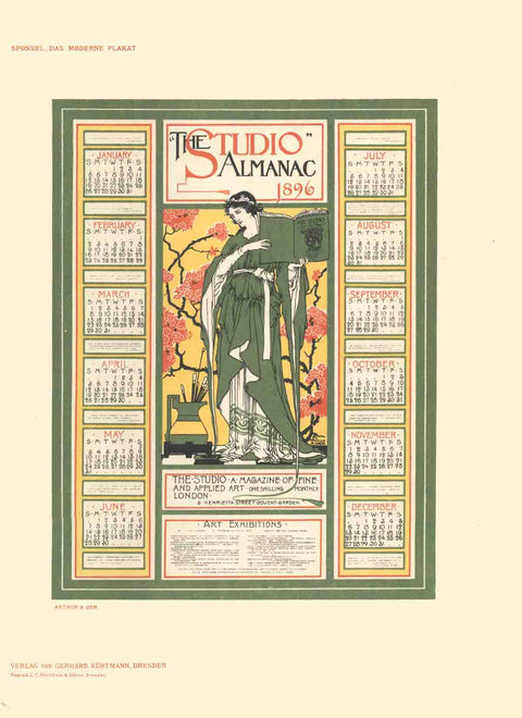 ARTHUR A. ORR The Studio Almanac, 1897