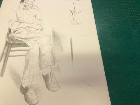 DAVID HOCKNEY Yves Marie with Flowers, 1974 - Signed