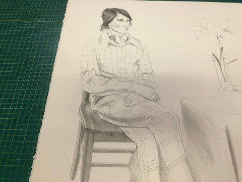 DAVID HOCKNEY Yves Marie with Flowers, 1974 - Signed