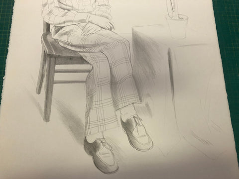 DAVID HOCKNEY Yves Marie with Flowers, 1974 - Signed