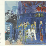 RAOUL DUFY Le Prince de Joinville recu a bord d'une fregate anglaise, 1965