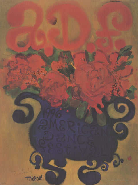 STEPHEN TABBOO AKA TASHJIAN Vase of Flowers ADF 1996, 1996 - Signed