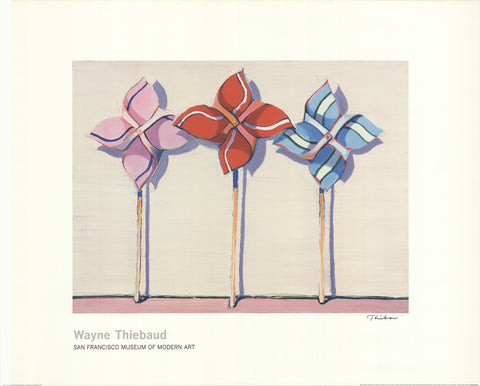 WAYNE THIEBAUD Three Wind Toys (Lg), 2014 - Signed