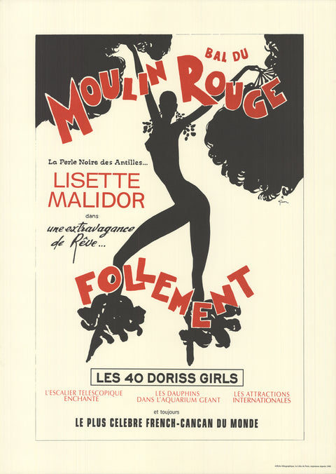 RENE GRUAU Moulin Rouge Lisette Malidor