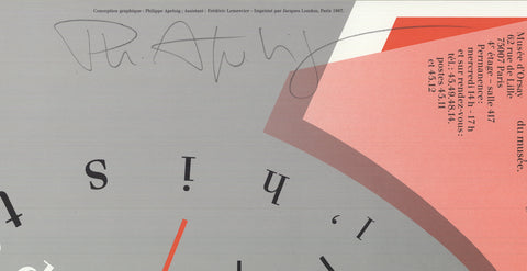 PHILIPPE APELOIG Musee d'Orsay, 1987 - Signed