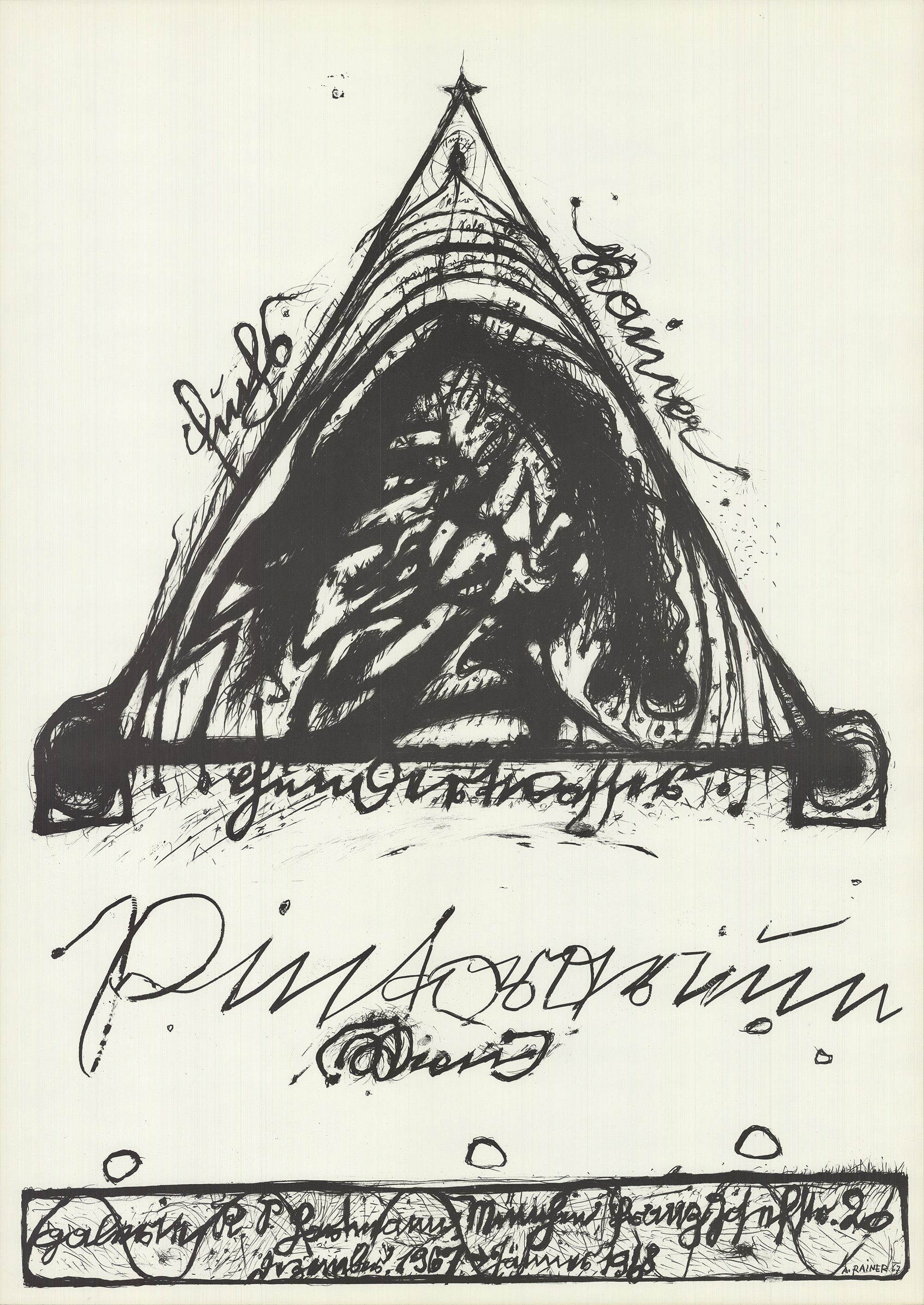 ARNULF RAINER Pintorarium, 1967 – ArtWise