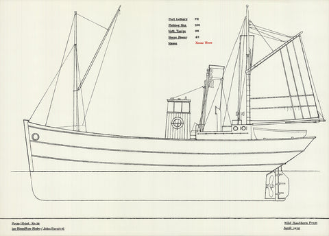 IAN HAMILTON FINLAY Poem/Print No.14 (Xmas Rose), 1970