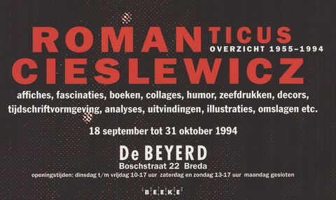 ROMAN CIESLEWICZ Overview 1955-1994, 1994