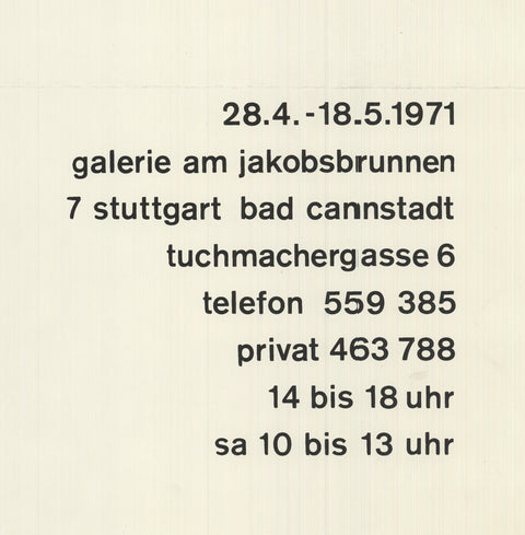 IMRE KOCSIS Graphik, 1971