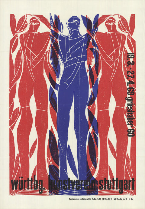 HAP GRIESHABER Württbg Art Association Stuttgart, 1969