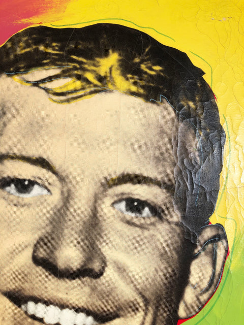 STEVE KAUFMAN Mickey Mantle, 1995 - Signed