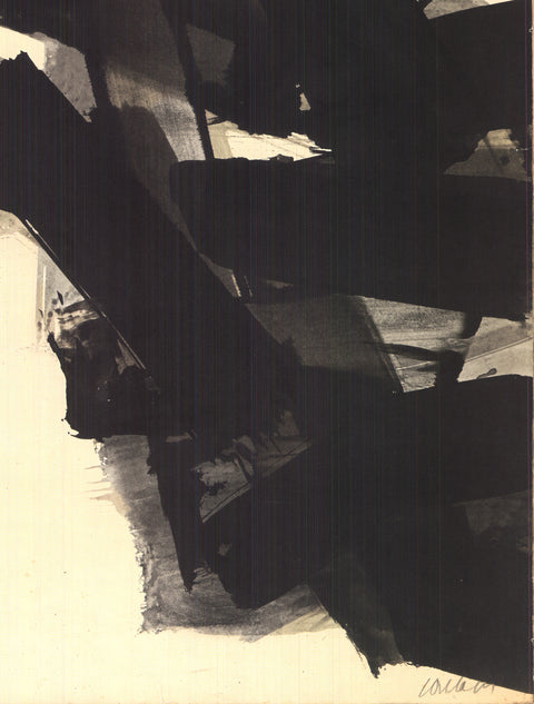 PIERRE SOULAGES Ink on Paper, 1961, 2022