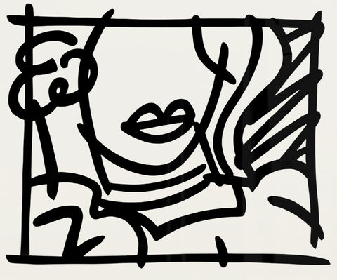 TOM WESSELMANN Woman with Green Blouse, 1988 - Signed