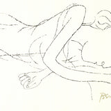 BEN SHAHN Of Light, White Sleeping Women in Childbed from the Rike Portfolio, 1968