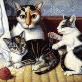 ARTIST UNKNOWN Cat and Kittens, 1994
