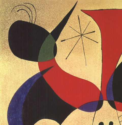 JOAN MIRO The Bird Plunges Toward the Lake Where the Stars are Mirrored, 2010