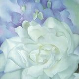 GEORGIA O'KEEFFE White Rose with Larkspur No.2, 2002