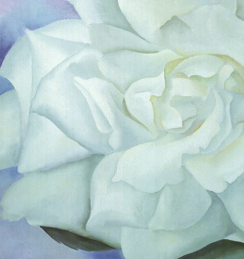 GEORGIA O'KEEFFE White Rose with Larkspur No.2, 2002