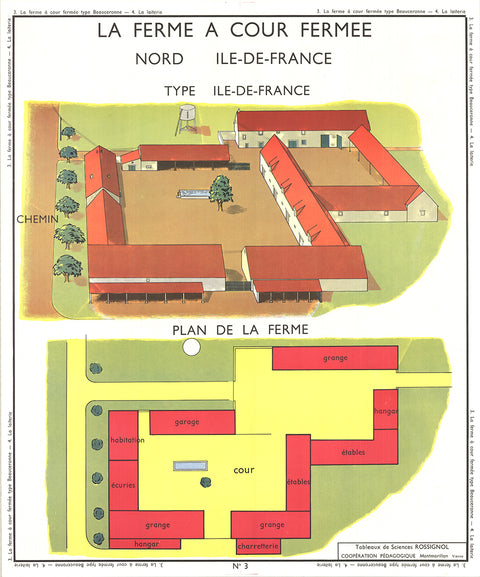 EMILE DEYROLLE La Ferme A Cour Fermee, 1960