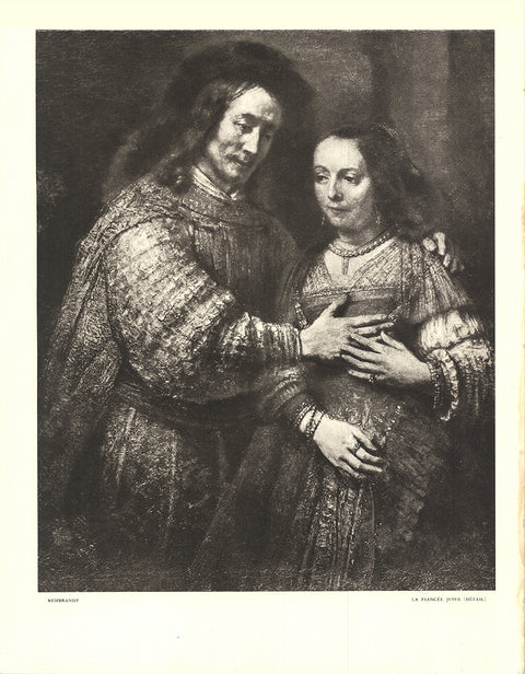 VAN RIJN REMBRANDT La Fiancee Juive (Detail), 1953