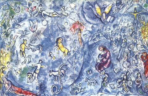 MARC CHAGALL Maquette pour le vitrail La Paix (Vision d'Isaie)