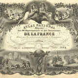 VICTOR LEVASSEUR National Illustrated Atlas of the 86 Departments and Possessions of France, 1846