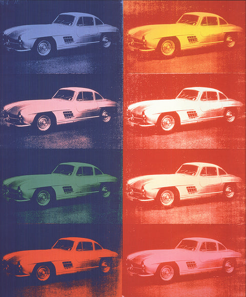ANDY WARHOL Mercedes-Benz 300 SL Coupe x 8, 2010