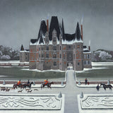 MICHEL DELACROIX Chasse a Cour, 1998 - Signed