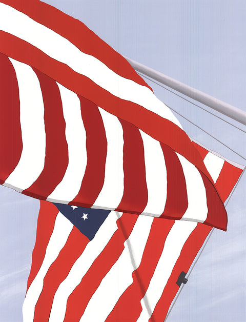 GRETCHEN DOW SIMPSON Flags, 1991 - Signed