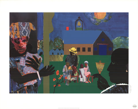 ROMARE BEARDEN School Bell Time, 1994